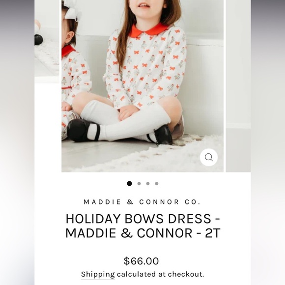 maddie and connor co Other - NWOT Maddie & Connor Co | Holiday Bows dress